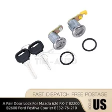 A Pair Door Lock For Mazda 626 RX-7 B2200 B2600 Ford Festiva Courier BE32-76-210