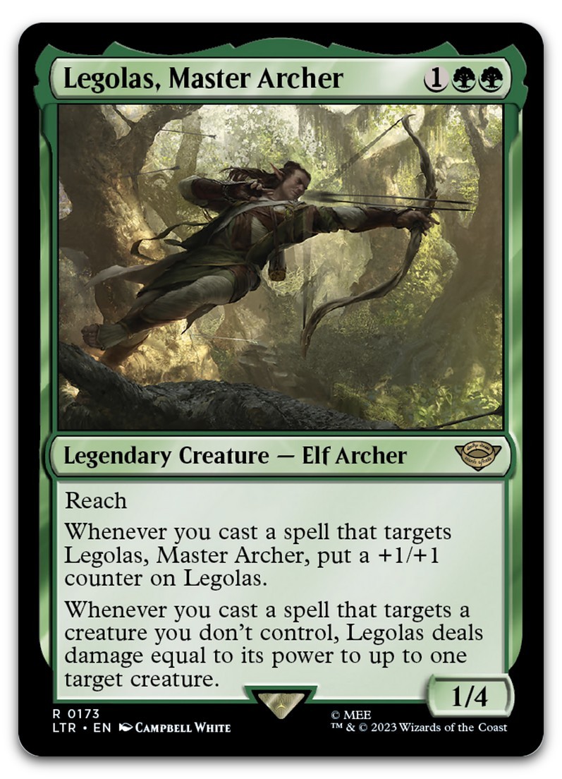 Legolas, Master Archer #173 (NM) Lord of the Rings LTR Magic MTG