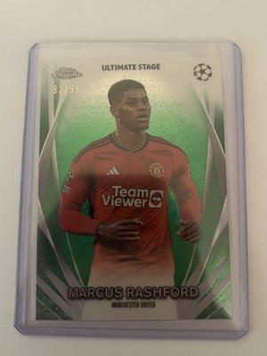 2023-24 Topps Chrome Ultimate Stage Marcus Rashford Green /99 - Man United