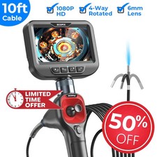 bestprice! 10ft 4-Way 720° Articulating Borescope Endoscope Inspection Camera