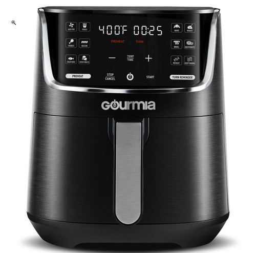 Gourmia 4-Quart Digital Air Fryer, GAF414, 12 in, (Repair Needed)