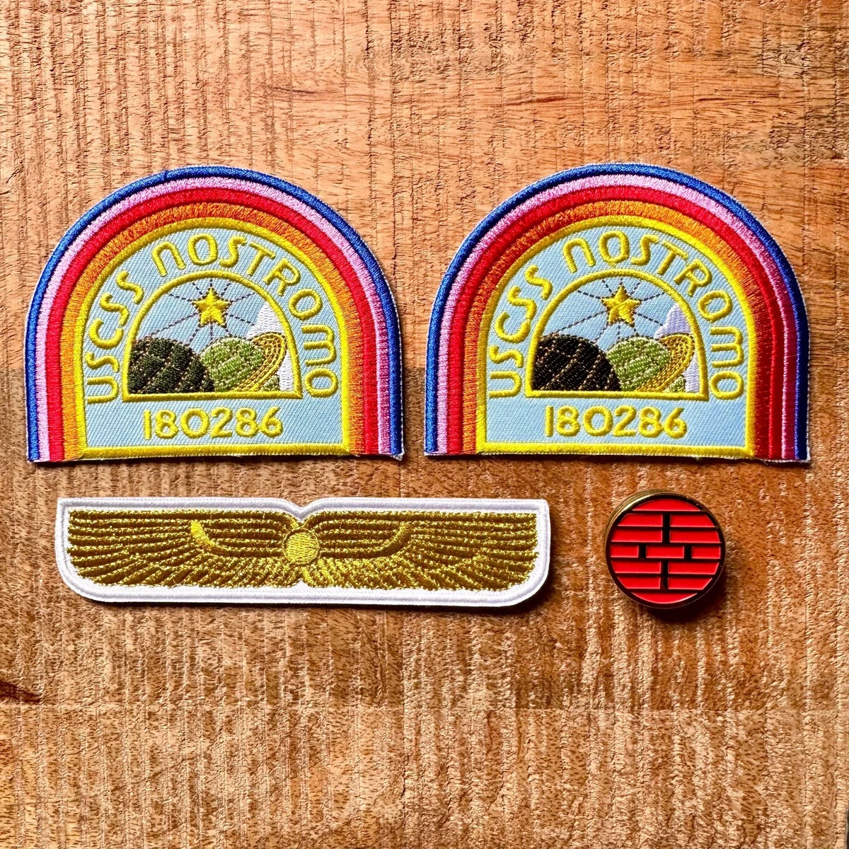 Alien Captain Arthur Dallas Golden Wings Uniform Patch USCSS Nostromo