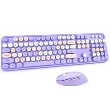 Mofii Wireless Keyboard and Mouse Combo Sweet Purple