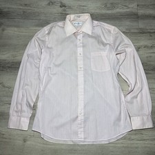 Vintage YSL Yves Saint Laurent Chemises Mens Long Sleeve Shirt 16 34/35 Pink
