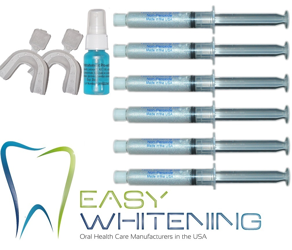 60CC 0% CARBAMIDE PEROXIDE+STAIN REMOVAL SPRAY-TEETH WHITENING KIT*MADE IN USA*