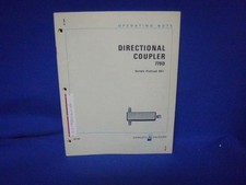 HP 779D Directional Coupler Operating Note