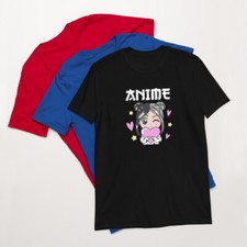 Anime Girl Cute Hearts Short-Sleeve Unisex T-Shirt
