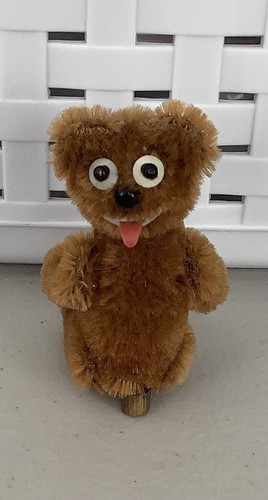 VINTAGE MINIATURE 3.5IN SCHUCO TWO FACED MOHAIR TEDDY BEAR! - Picture 3 of 11