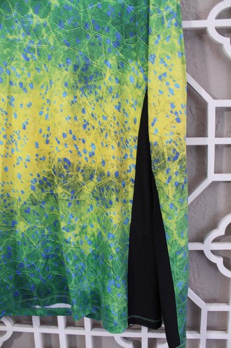 Pelagic Shirt Womens M Green Yellow Long Sleeve Lightweight Fishing Colorful - Picture 5 of 15