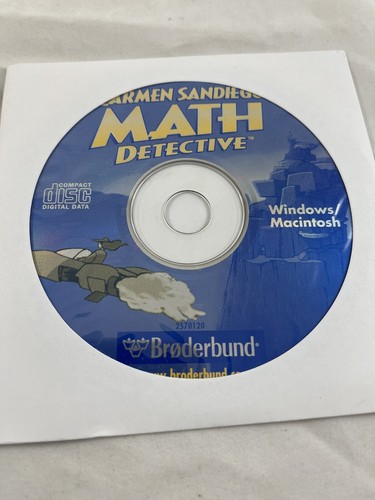Carmen Sandiego Think Quick & Math Challenge Educational Game Windows PC & Mac - Picture 2 of 3