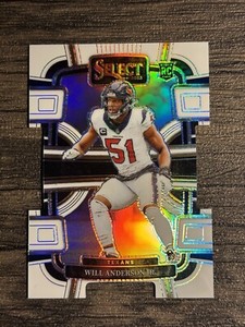2023 Select Will Anderson Jr. White Prizm Die Cut RC Concourse /199 Texans