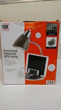   DESK LAMP FUNCTIONAL  ORGANIZER , U.S.b port and polarized outlet w/ LED Bulb