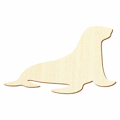 Holz Seelöwe - Deko Basteln 3-50cm