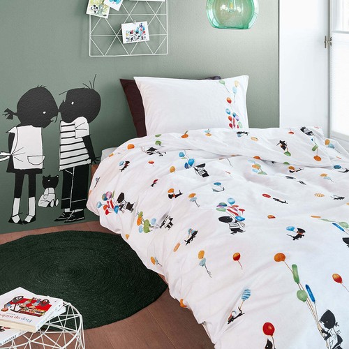 NNEDSZ Fiep Westendorp Feest Pastel Cotton Quilt Cover Set Single - Bild 1 von 3