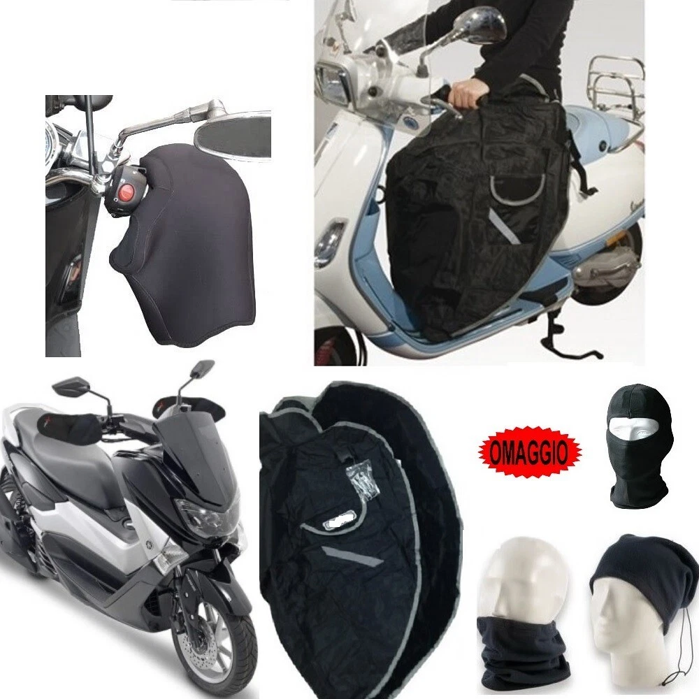 Tablier Couverture Hiver Pour Scooter Piaggio X9 125/250/500 - Tucano Urbano, Noir - 3
