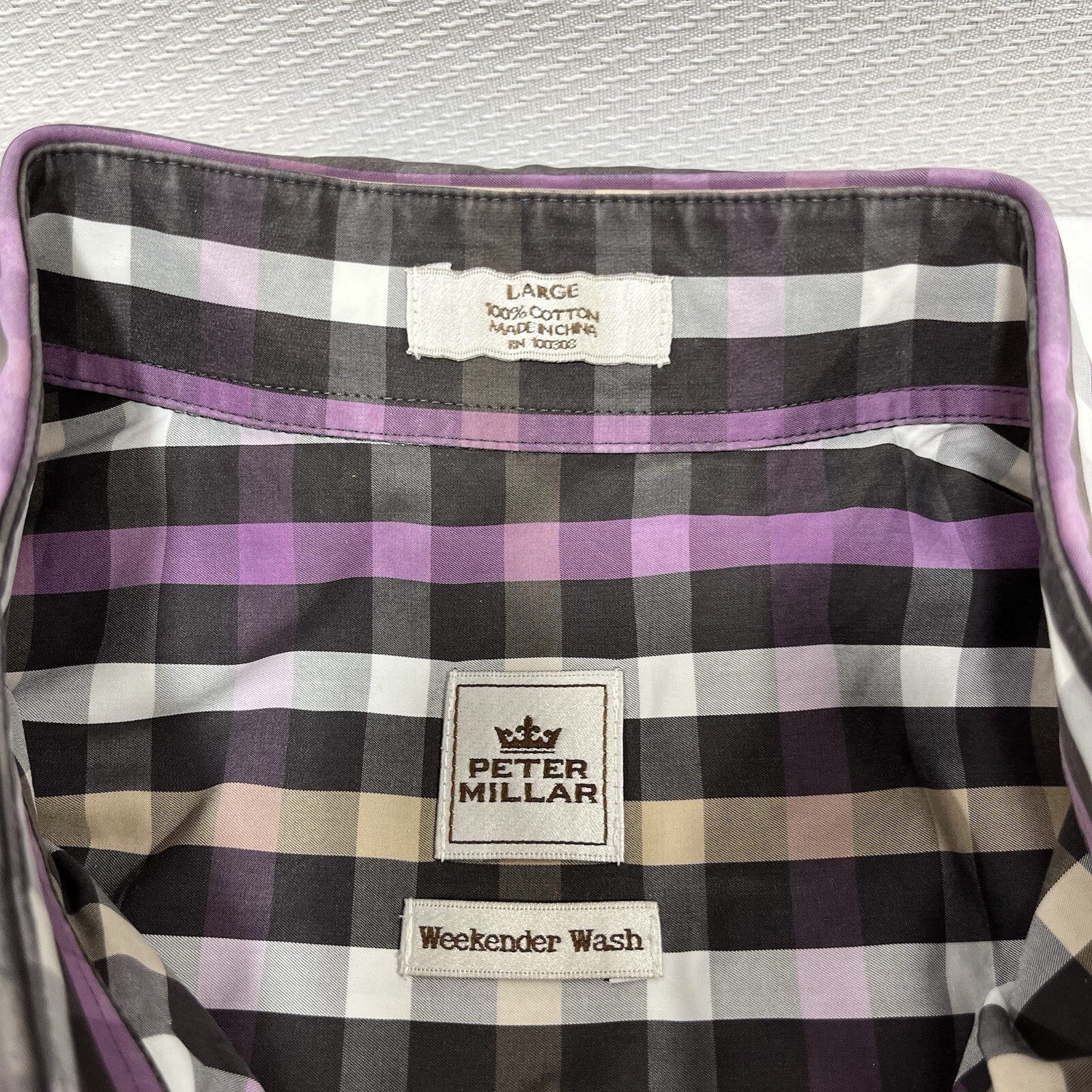 Peter Millar Weekender Wash Button Shirt Mens Lar… - image 3