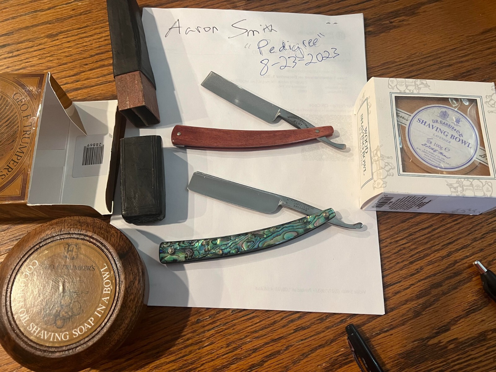 Straight Razor Sheffield England and English Shaving Soaps eBay