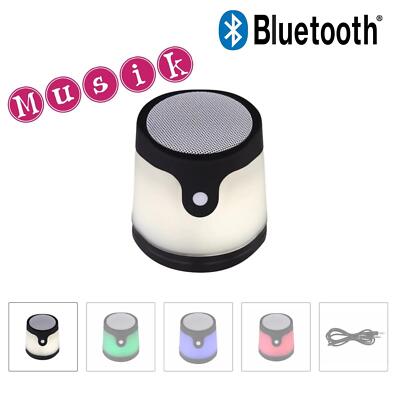 Tischleuchte Globo Bluetooth Lautsprecher Gropina LED Akku Leuchte Farbwechsel