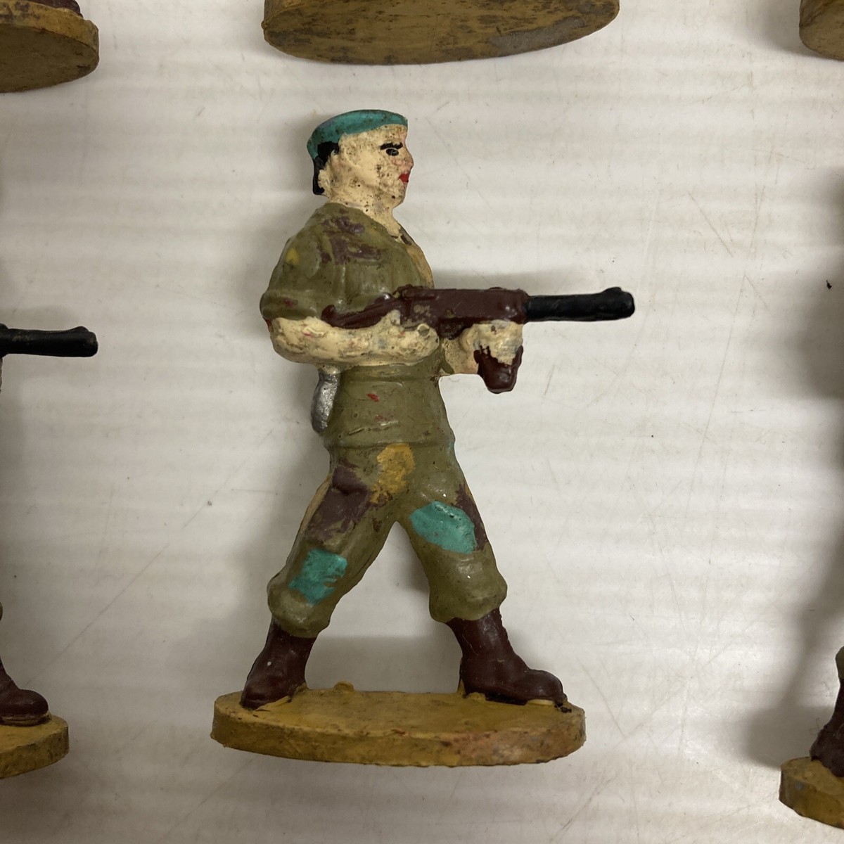 Lot 9 Figurines Miniajouet Soldats Commando – Plastique Souple, 60mm, Made In France