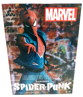 Marvel Comics Luminasta Spider Punk Figure SEGA Prize 2023 Red Toy