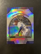 2022 Panini Prizm Championship Stage #CS-3 Ozzie Albies Silver Prizm Insert