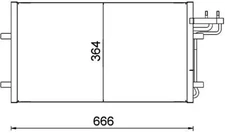 MAHLE AC Condenser For FORD C-Max Ecosport Focus II Turnier 03-13 1234248