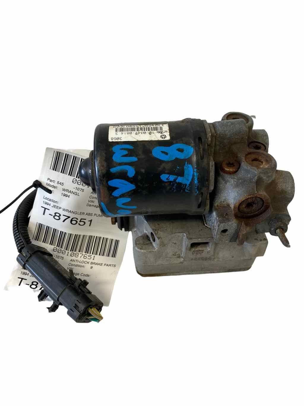1994 JEEP WRANGLER ABS PUMP + MODULE P/N: 52006871 | eBay ピン