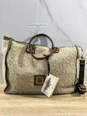 Campomaggi Damen Shopping Tasche Vacchetta Militärgrün Luxus Tasche