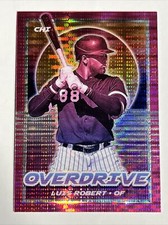 2021 Panini Chronicles Overdrive Pink Pulsar #15 Luis Robert Chicago White Sox