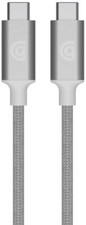 Image of Griffin USB C to C 1.8M Premium Charge/Sync Cable - Silver (GP-041-SLV)