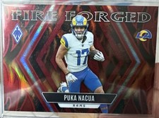 Puka Nacua 48/199 (RC) - 2023 Panini Phoenix - Fire Forged Red - LA Rams