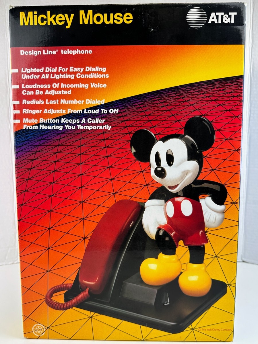 ディズニー ミッキー 電話機 AT&T Vintage 1990 AT&T Mickey Mouse Telephone for sale online | eBay