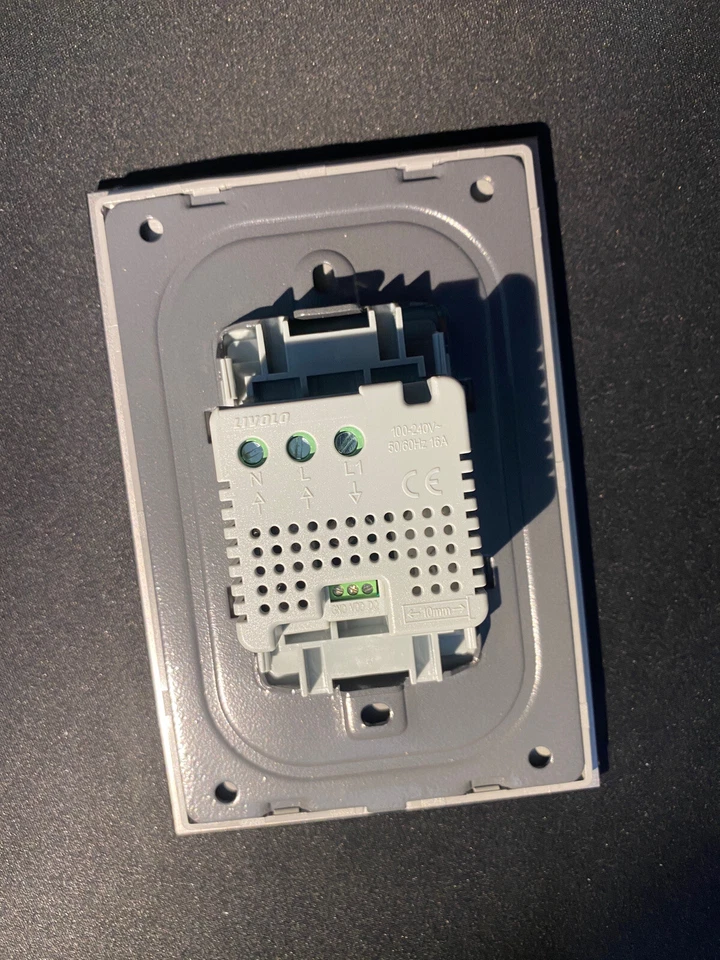 Термостат настенный сенсорный LIVOLO переключатель сделай сам цифровой VL-A8FQ1-2IPS72 - Изображение 2 из 3