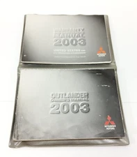 2003 Mitsubishi Outlander Factory Original Glovebox Owners Manual Book Portfolio