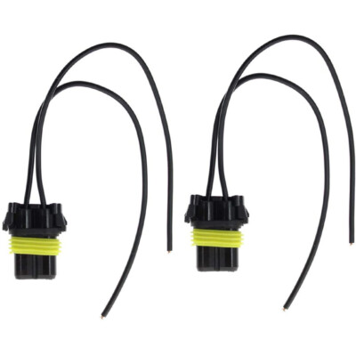 Headlight Cables H10 (9145) Fog Light Bulb Pigtail Harness - Extension Wire Repair Plug (Pair) H11 Headlight Socket - Foto 6