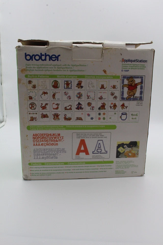Disney Home Applique Station Bordado E-100P Máquina de Brother SIN PROBAR Foto 4 de 4