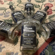 Original Evan Williams Kentucky Bourbon Whiskey 750ml Glass Bottle Clean