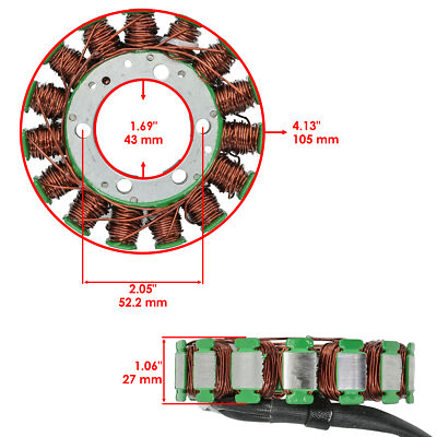 韓国 Stator for Kawasaki Ninja ZX-10R ZX1000E ZX1000F 2008 2009 2010