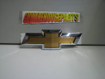 OEM 2012-2017 Chevrolet Sonic Front Bumper Bowtie Emblem – Gold Chrome, Part #95122465