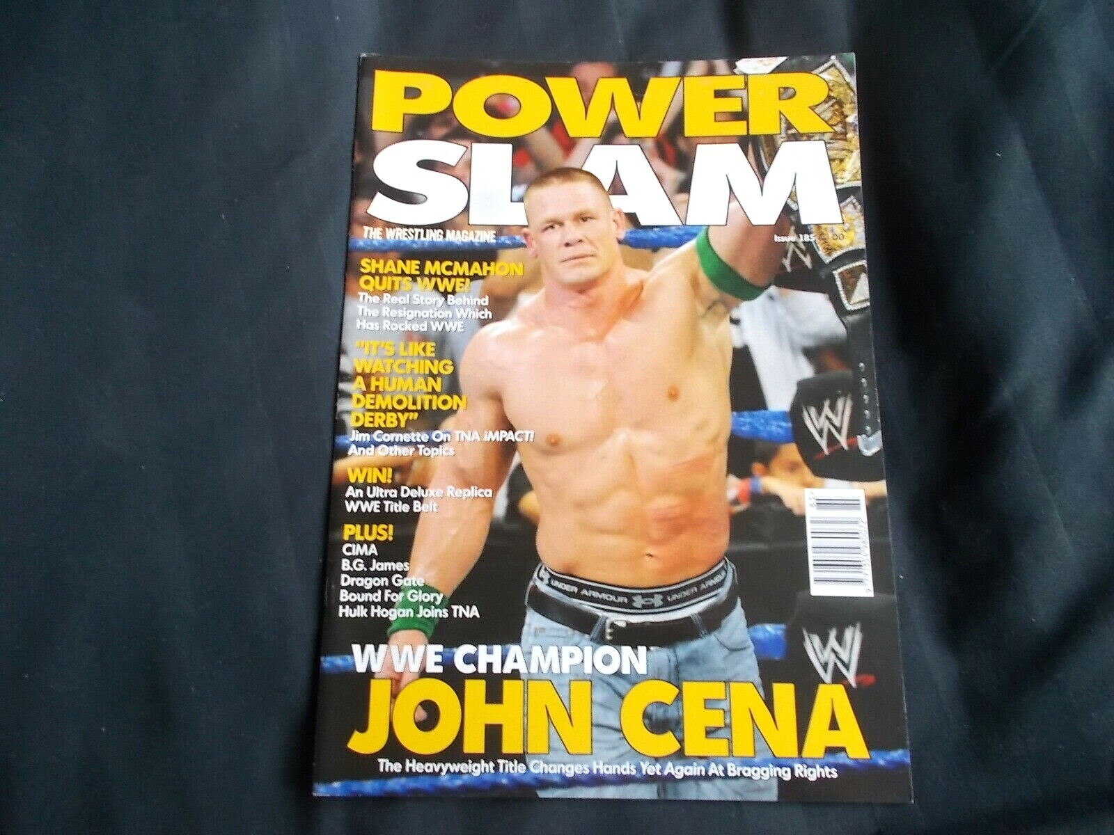 Power Slam Wrestling Magazine Issue 185 December 2009 John Cena WWE Champion