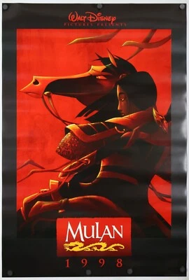Mulan - original DS movie poster 27x40 1998 Disney Animation Classic - Advance