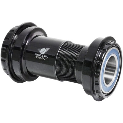 PF30A Spindle Outboard Thread Together Bottom Bracket, Black PF30A-OUT-SHIM