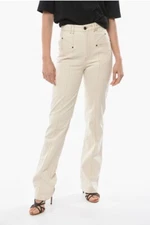 ISABEL MARANT Lirokae Ecru High Rise Straight Leg Jeans UK 8 US 4 FR 36 BNWT