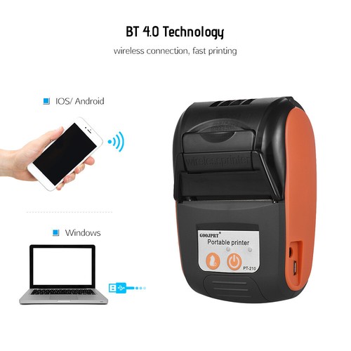 5Pcs Mini 58mm Wireless BT & USB Handheld POS Receipt Thermal Label Printer - Picture 5 of 10