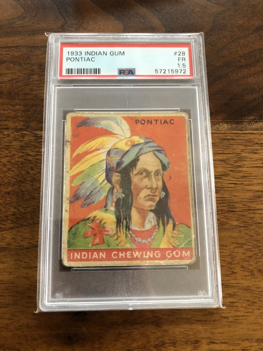 1933 Goudey Indian Gum #28 Pontiac PSA 1.5 | eBay