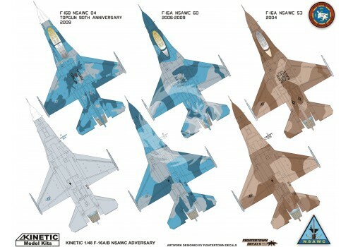 F-16A/B NSAWC Adversary Kinetic K48004 Maßstab 1:48 - Bild 3 von 3