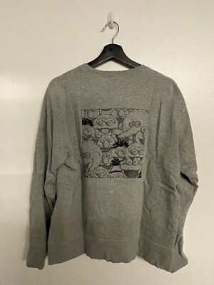 KAWS Uniqlo Sesame Street XX Sweatshirt Gray Size Medium for sale