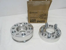 1 PAIR PRECISION EUROPEAN MOTORWERKS 1 1/2" THICK 5 x 4.5 ALUMINUM WHEEL SPACERS