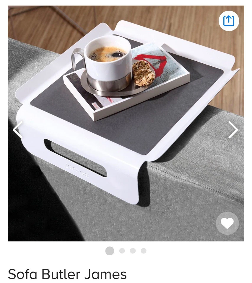 Tablett: Sofa-Lehnen-Buttler „James“