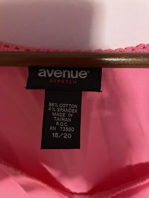 Avenue pink women's smocked tunic size 18/20 190 | eBay